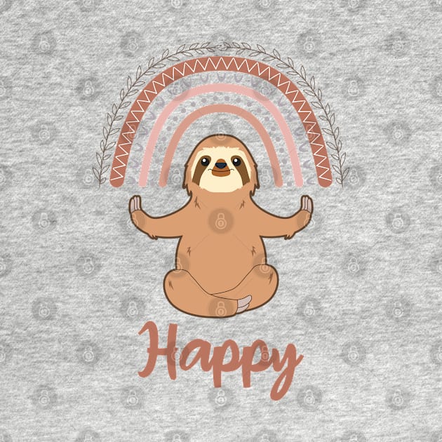 Happy Sloth Spirit Animal by RongWay